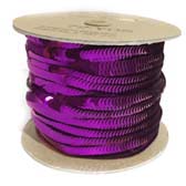 Elastic plate sequin 1 row - PURPLE-PLUM